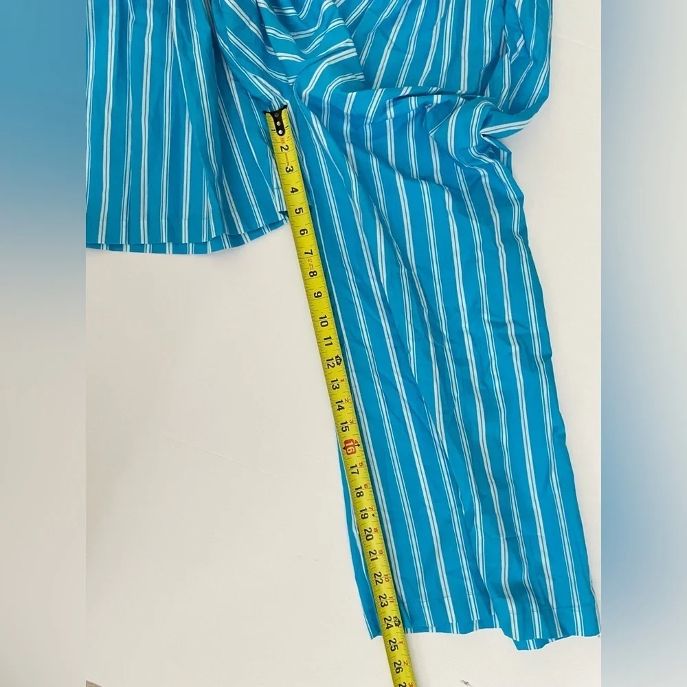 NEW Faithfull the Brand Anthropologie Baylee Jumpsuit Maya Stripe Print Blue L - Picture 6 of 8